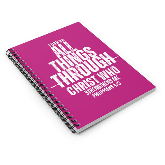 All Things — "I Can Do All Things Through Christ" Ruled Journal