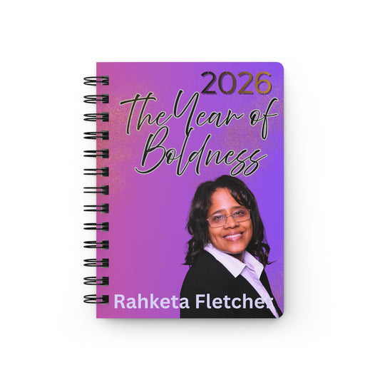 2026 The Year of Boldness Spiral Journal — Inspirational Christian Prayer Notebook (Philippians 3:14)