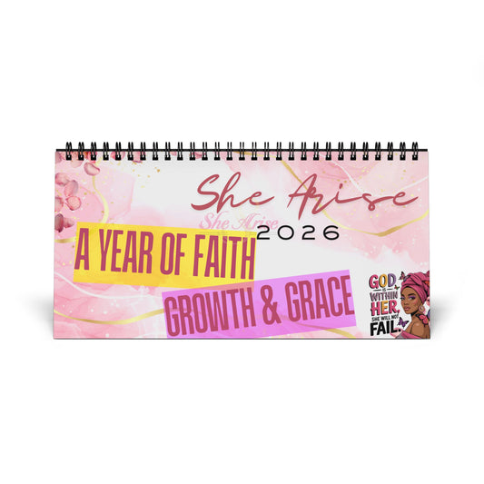 She Arise Desktop Calendar 2026