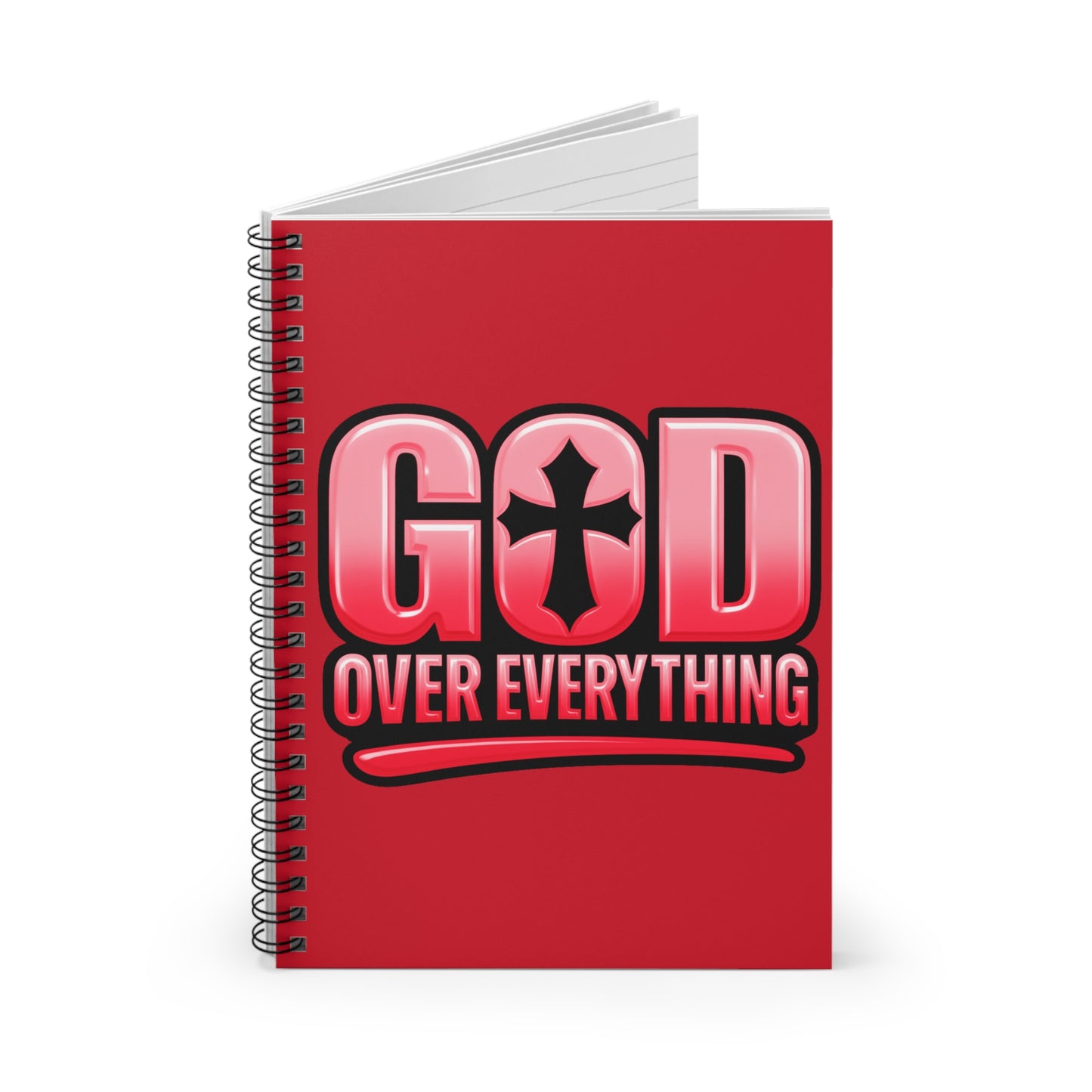 God Over Everything – Christian Inspirational Ruled Journal