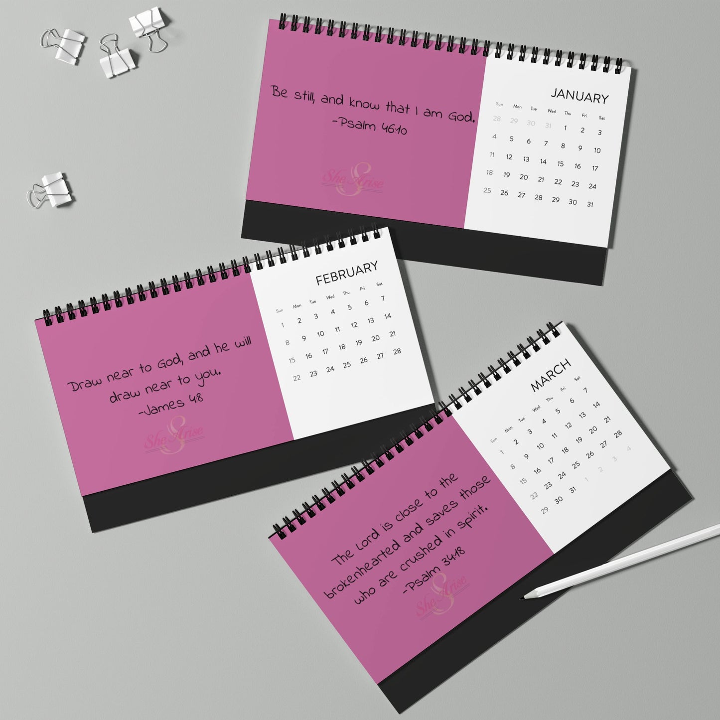 She Arise Desktop Calendar 2026