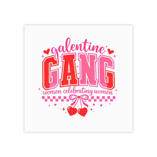 Galentine Gang Post-it Note Pads — Women Celebrating Women Sticky Notes (Valentine’s Day Gift)